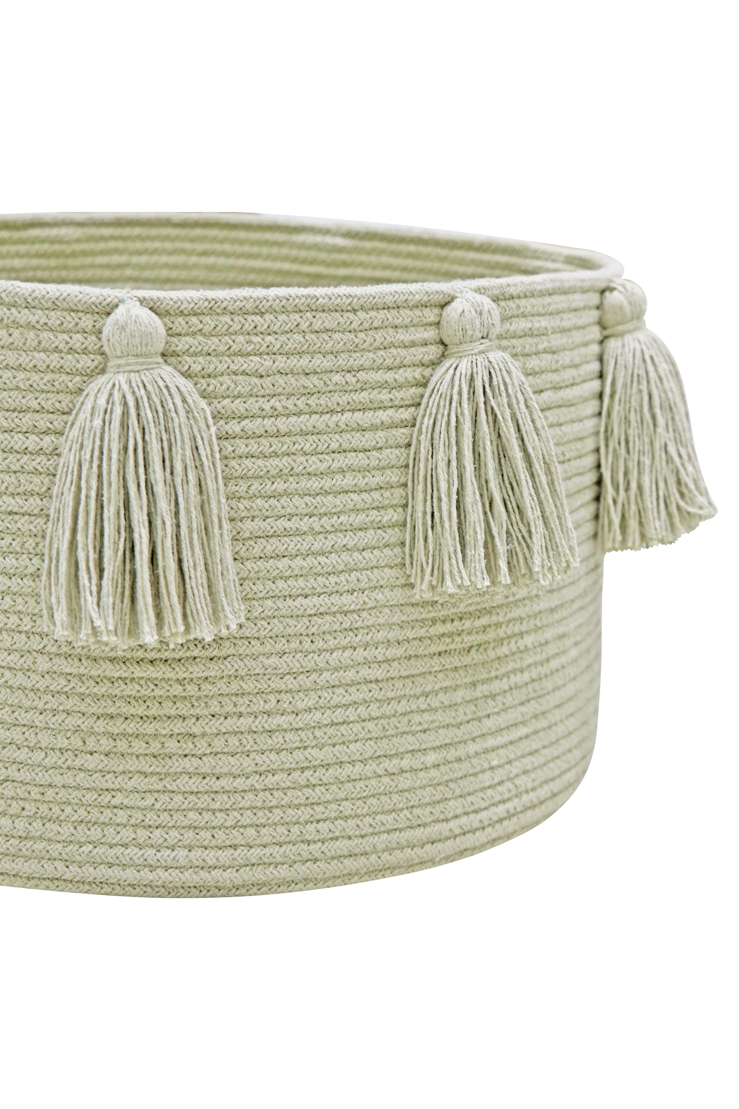 BASKET NEW TASSELS OLIVE - Image 4