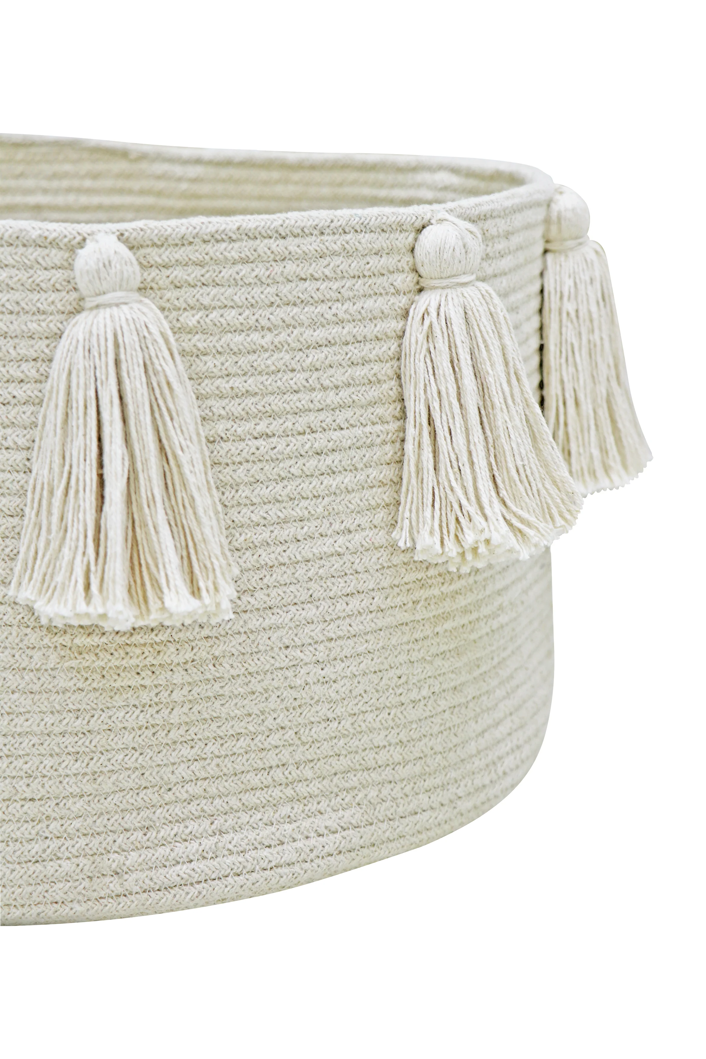 BASKET NEW TASSELS NATURAL - Image 4