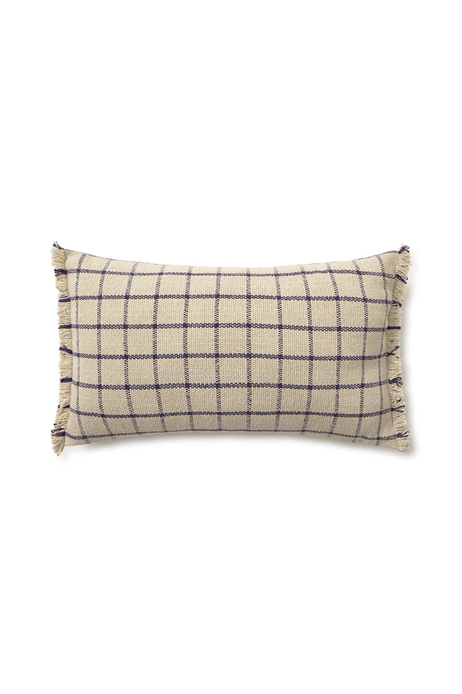 CUSHION GEO BLOCK NATURAL