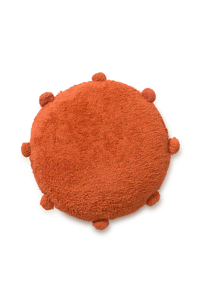 FLOOR CUSHION BUBBLY TERRACOTA