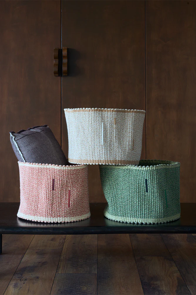 HANDLOOM BASKET VERTICAL MONSTERA - Image 3