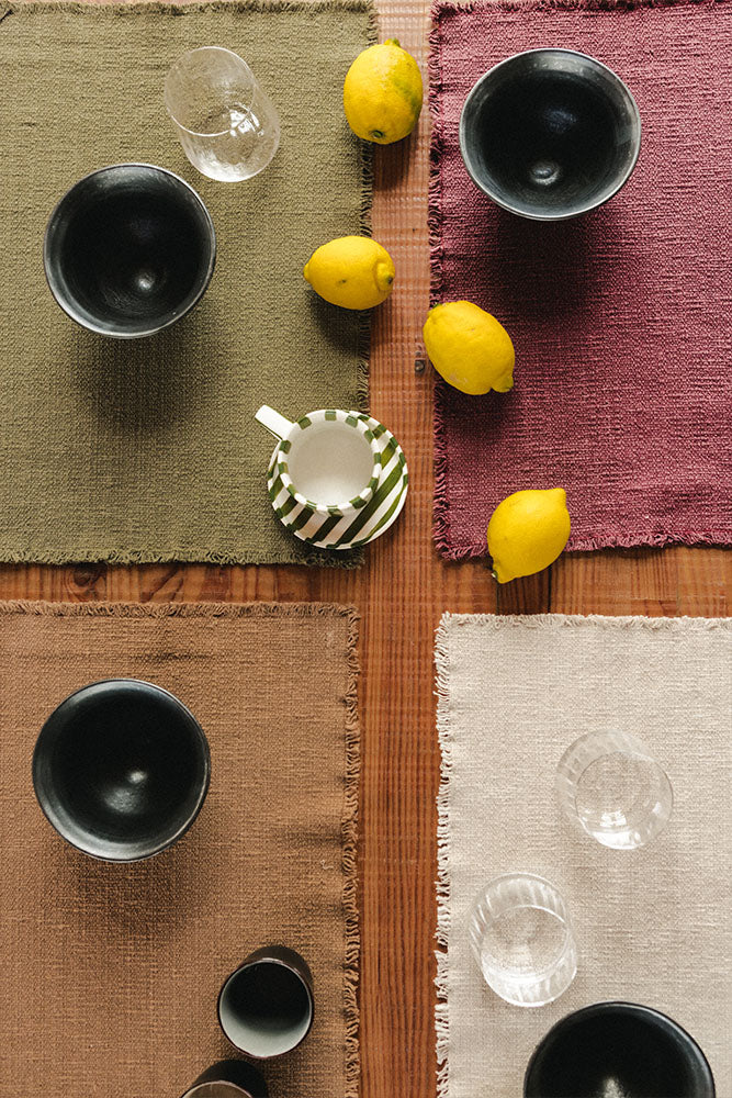 Handloom Placemats Ochre (Set of 2) - Image 2