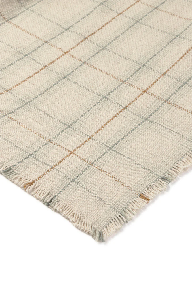 HANDLOOM KID BED THROW TARTAN BLUE SAGE - Image 6