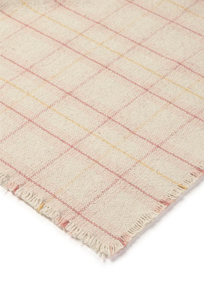 HANDLOOM KID BED THROW TARTAN ROSE - Image 6