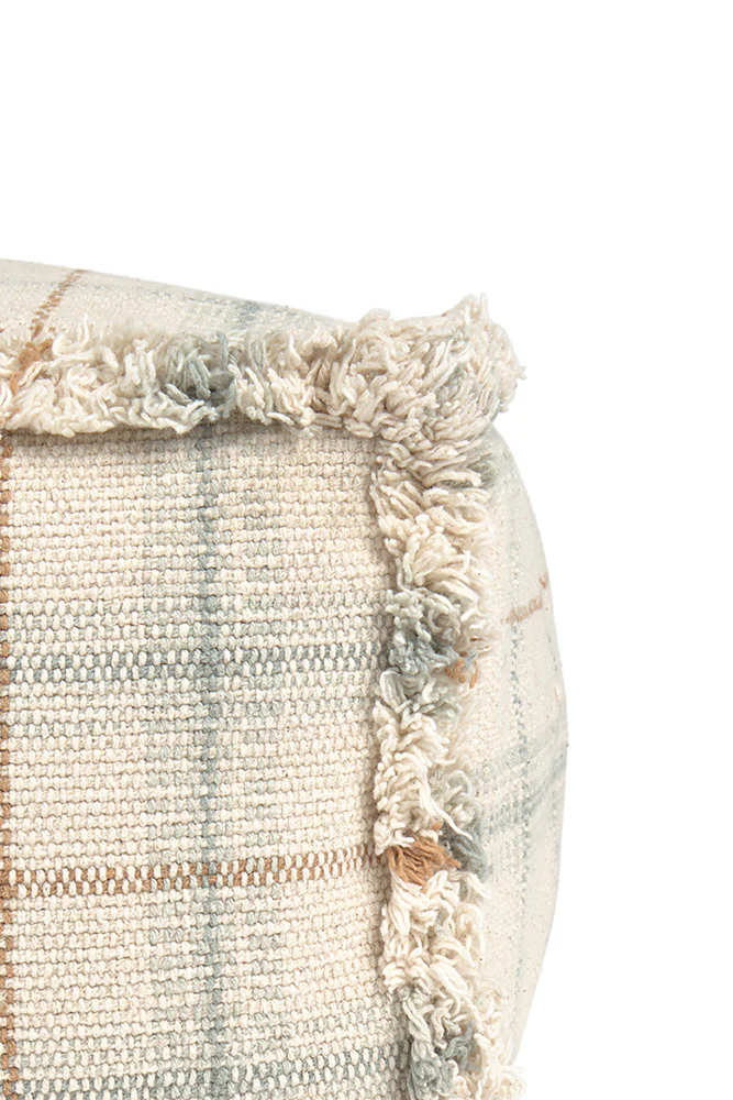 HANDLOOM POUF BLUE SAGE - Image 7