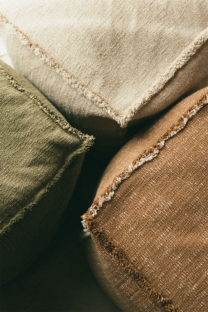 Handloom Pouf Kaki - Image 3