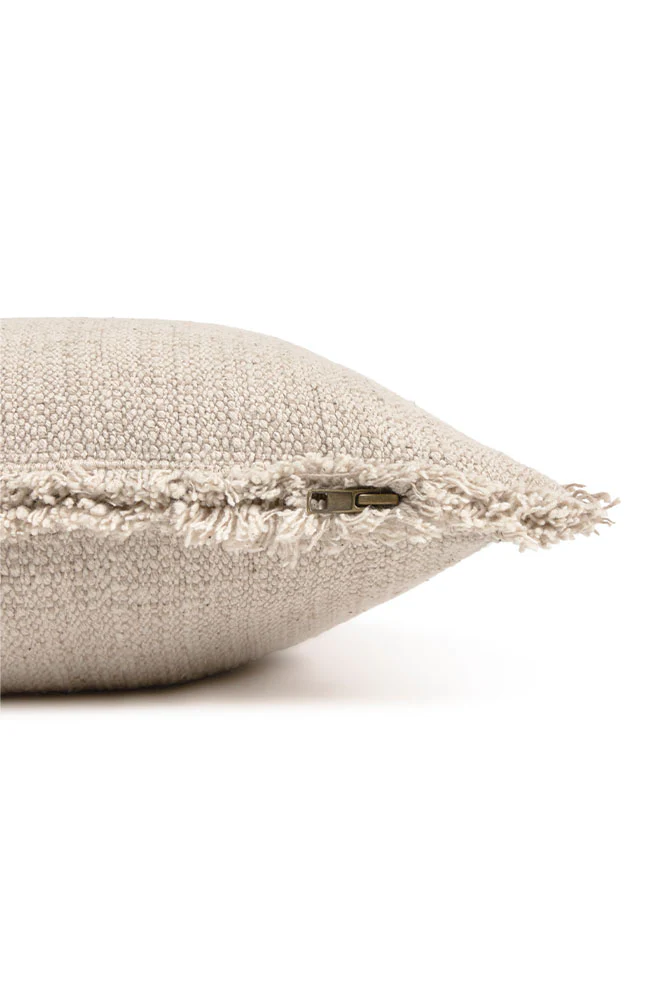 Handloom Rectangular Cushion Beige - Image 6