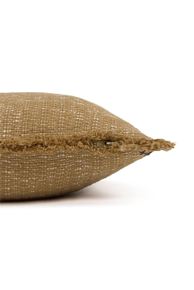 Handloom Rectangular Cushion Ochre - Image 6