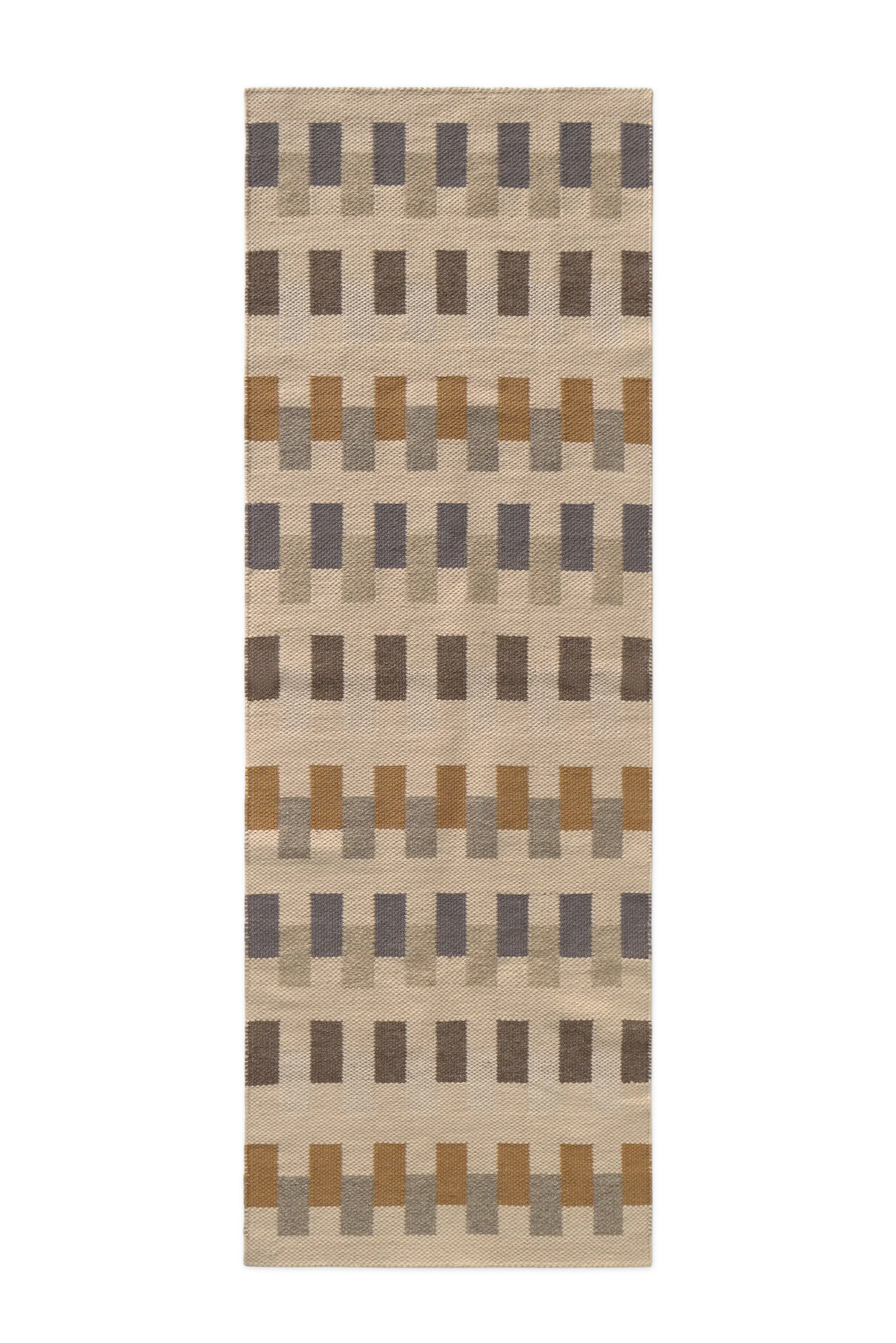 HANDLOOM RUNNER RUG INTERSECTING NATURAL