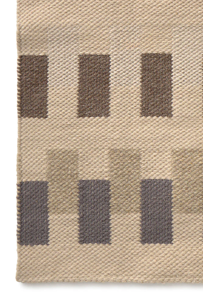 HANDLOOM RUNNER RUG INTERSECTING NATURAL - Image 3