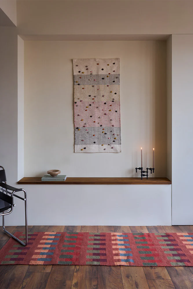 HANDLOOM RUNNER RUG INTERSECTING SIENNA - Image 2