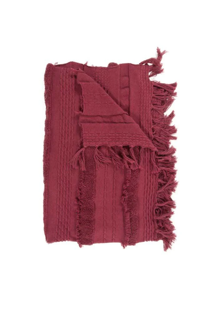 KNITTED BLANKET AIR SAVANNAH RED - Image 3