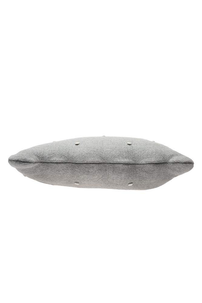 KNITTED CUSHION BISCUIT GREY - Image 3