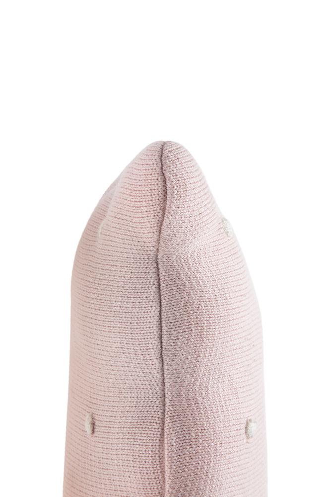 KNITTED CUSHION BISCUIT PINK - Image 4