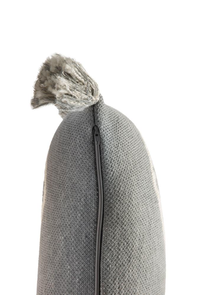 KNITTED CUSHION OASIS GREY - Image 8