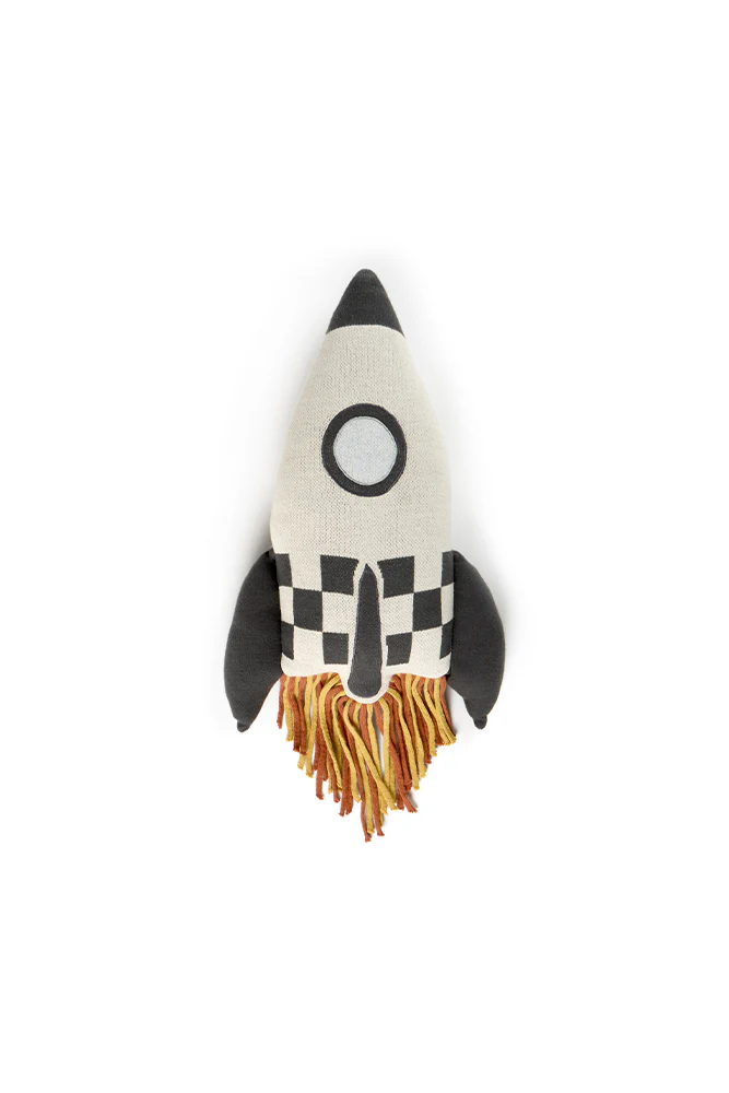 Knitted cushion Rocket