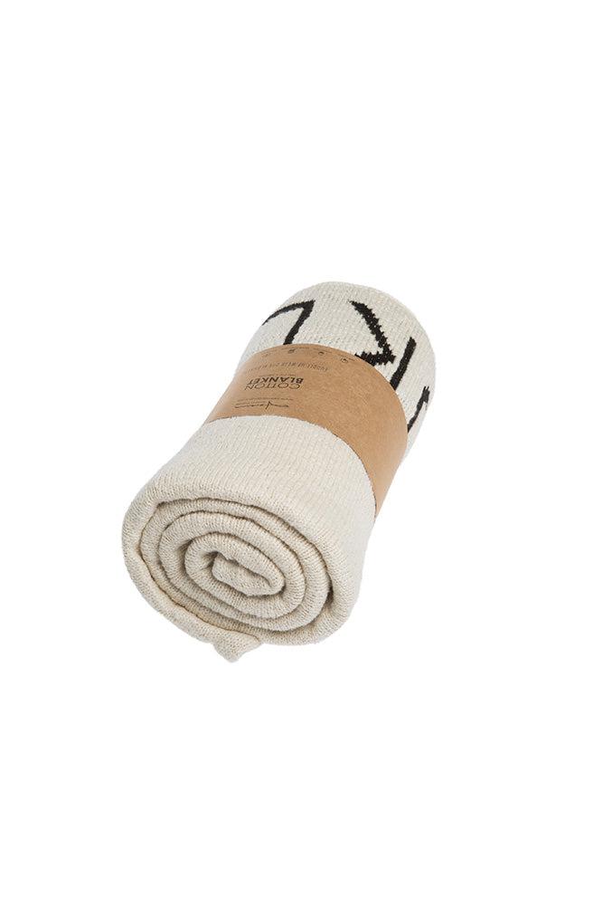 KNITTED BLANKET ABC NATURAL/BLACK - Image 6