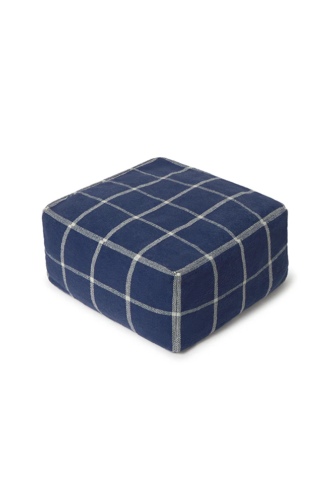 POUF GEO BLOCK NAVY BLUE - Image 7