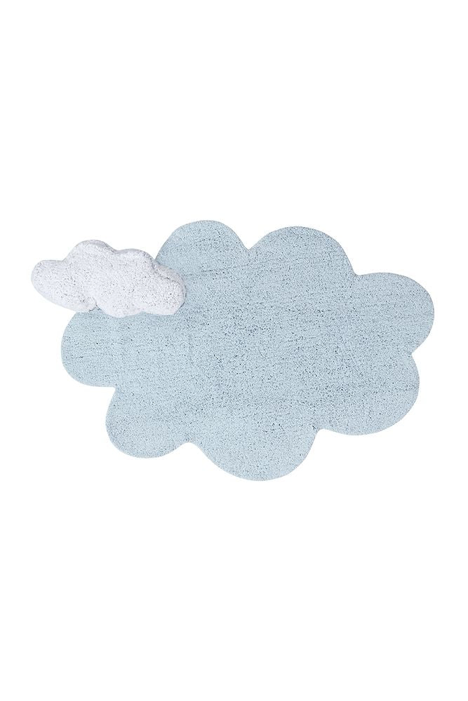 WASHABLE RUG PUFFY DREAM BLUE
