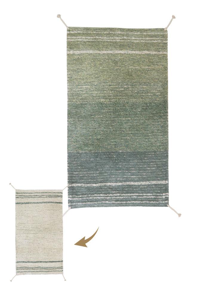 REVERSIBLE WASHABLE RUG TWIN VINTAGE BLUE - Image 11