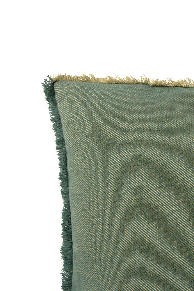 SQUARE CUSHION VERTICAL DUCK GREEN - Image 6