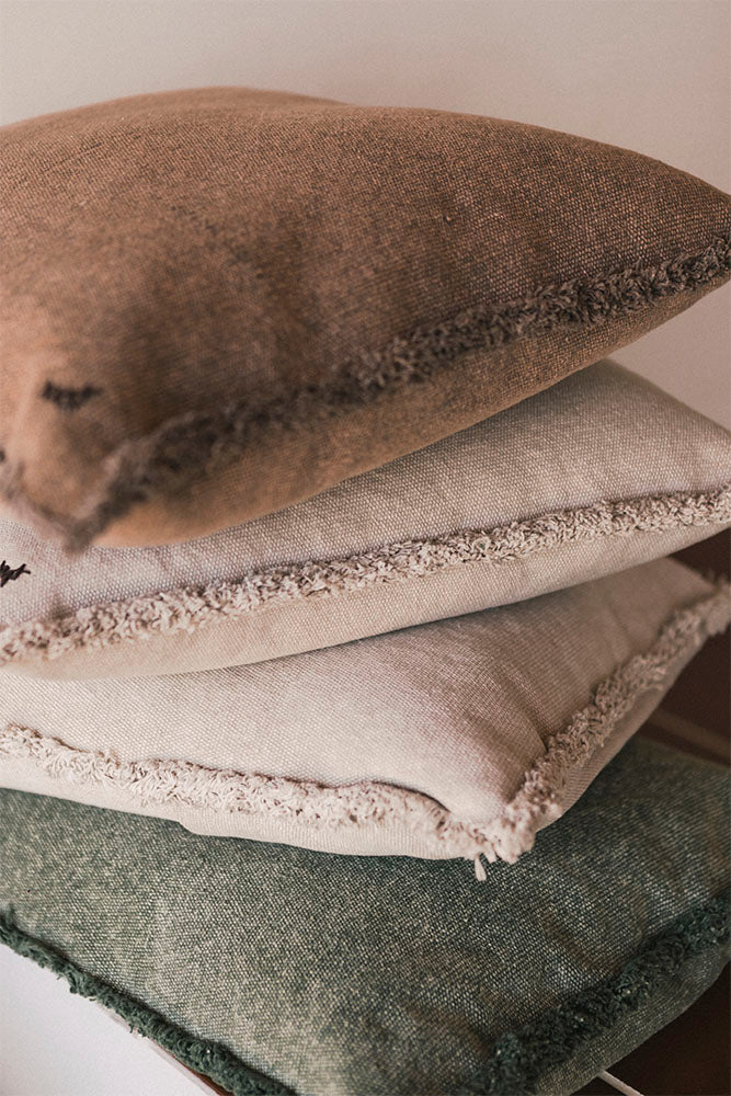 STONEWASHED RECTANGULAR CUSHION SOIL BROWN - Image 5