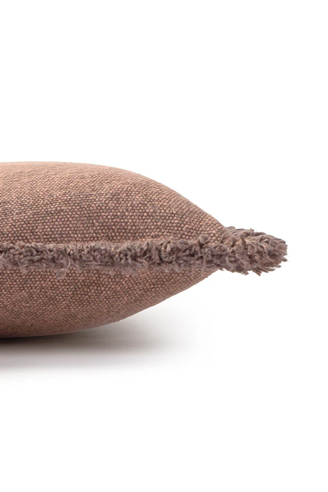 STONEWASHED SQUARE CUSHION SOIL BROWN - Image 6