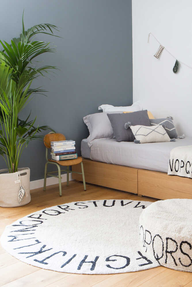 WASHABLE RUG ABC NATURAL BLACK - Image 4
