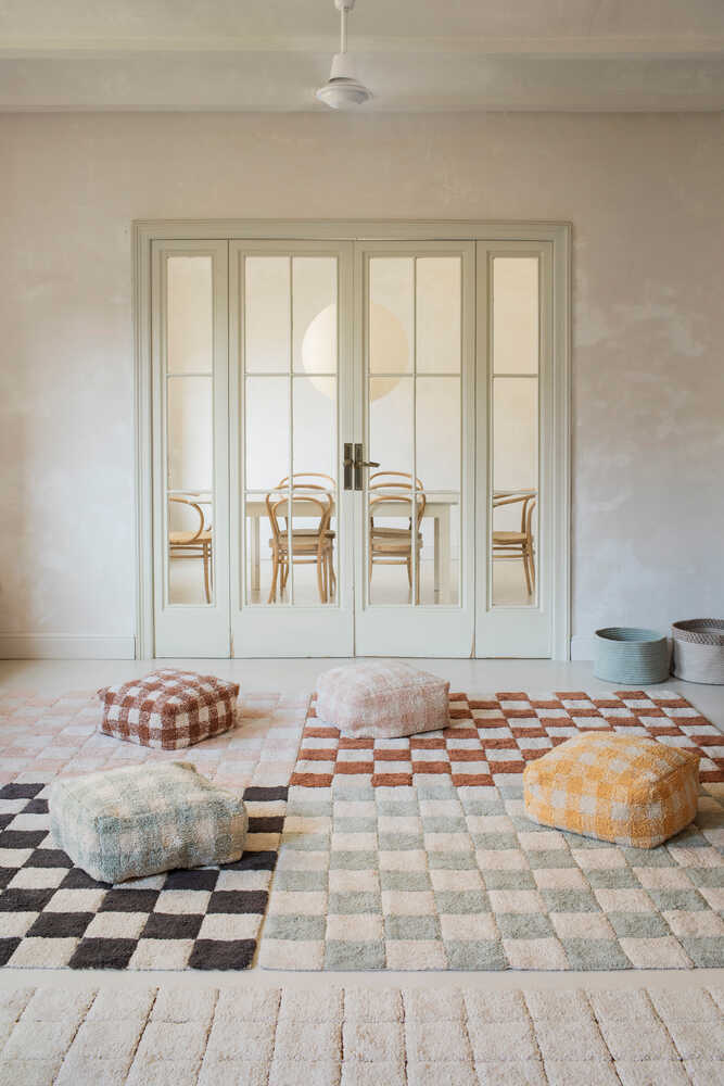 WASHABLE RUG TILES BLUE SAGE - Image 2