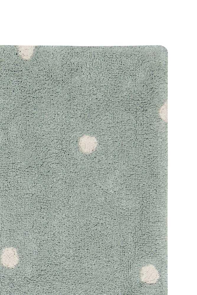 WASHABLE RUG MINI DOT BLUE SAGE - Image 3