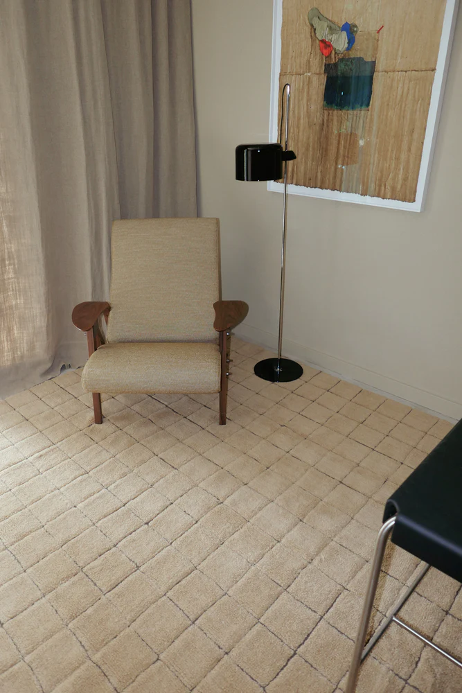 WOOL RUNNER RUG MOSAIC AMBER - Image 2